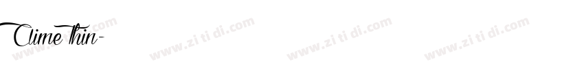 Aime Thin字体转换